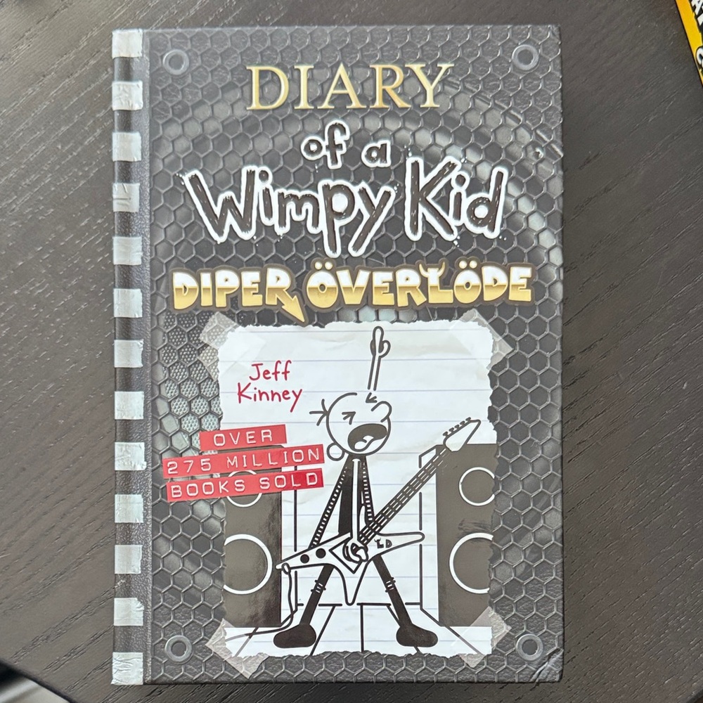 Diary of a Wimpy Kid Book - Gray and White